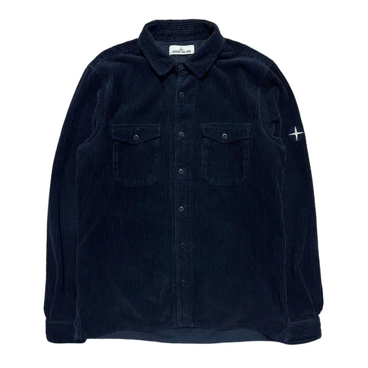 Stone Island Navy Heavy Corduroy Shirt