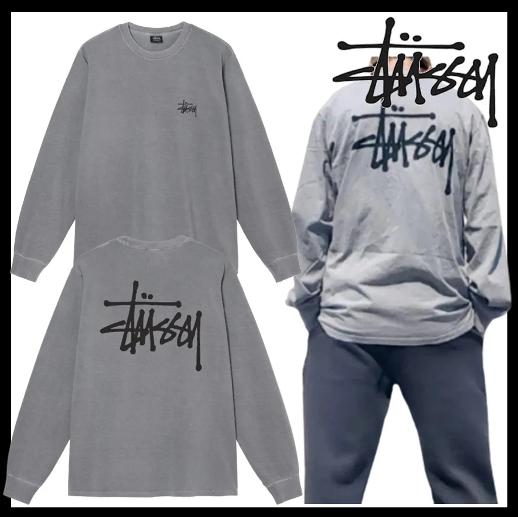 STUSSY  |Unisex Street Style Logo Skater Style T-Shirts