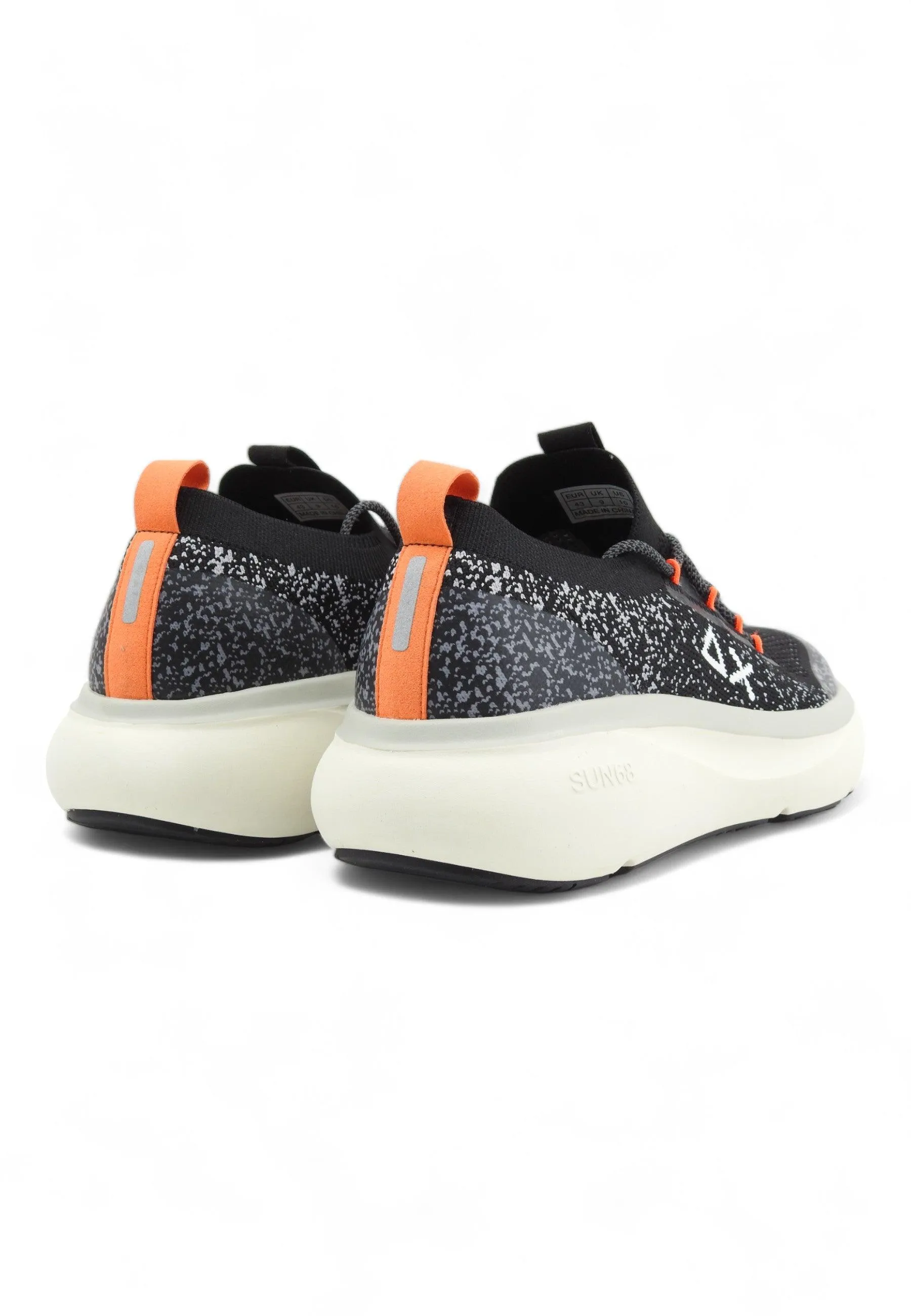 SUN68 Jupiter Knit Sneaker Uomo Nero Z34127