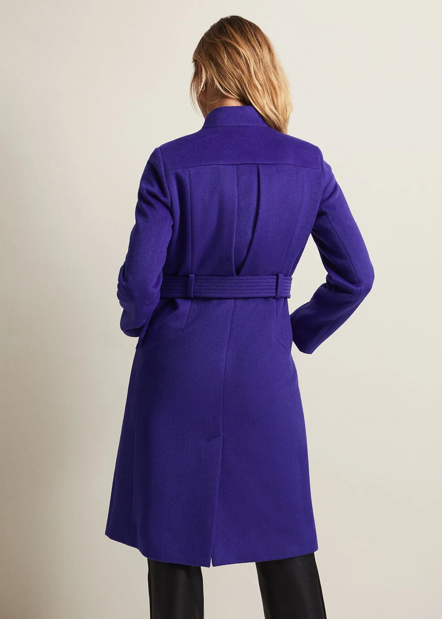 Susanna Purple Wool Coat