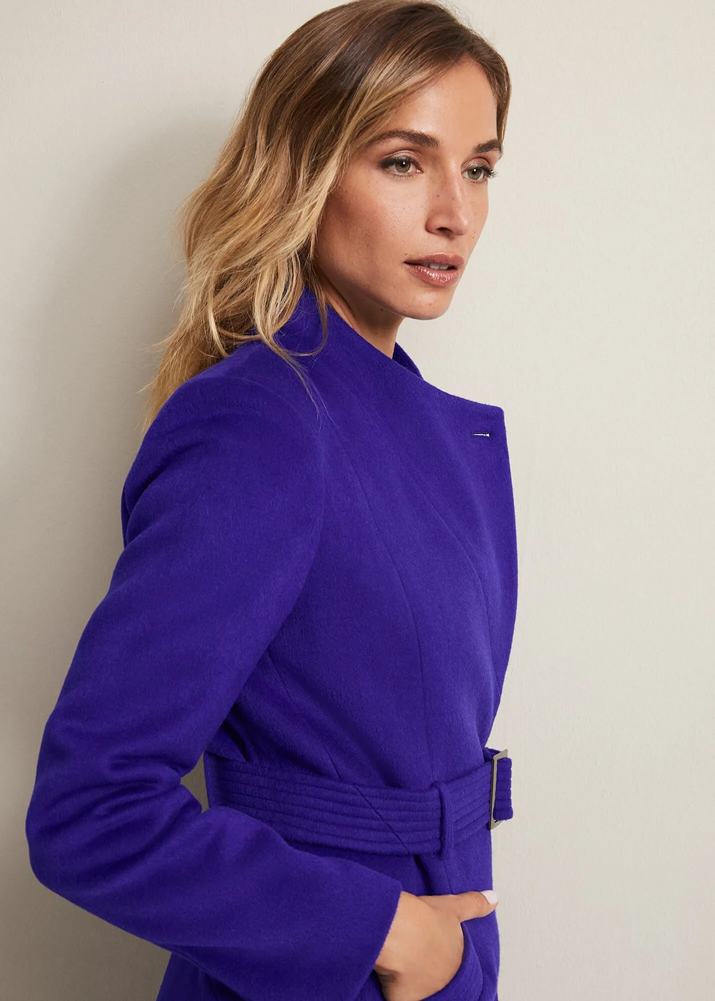 Susanna Purple Wool Coat