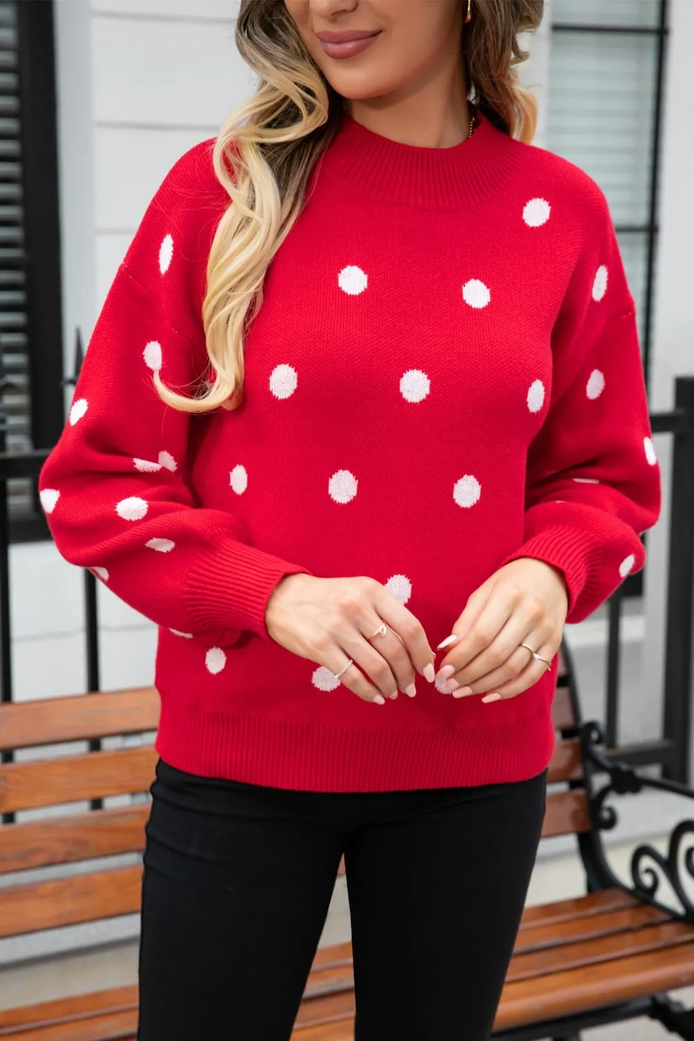 Tashara Polka Dot Sweater