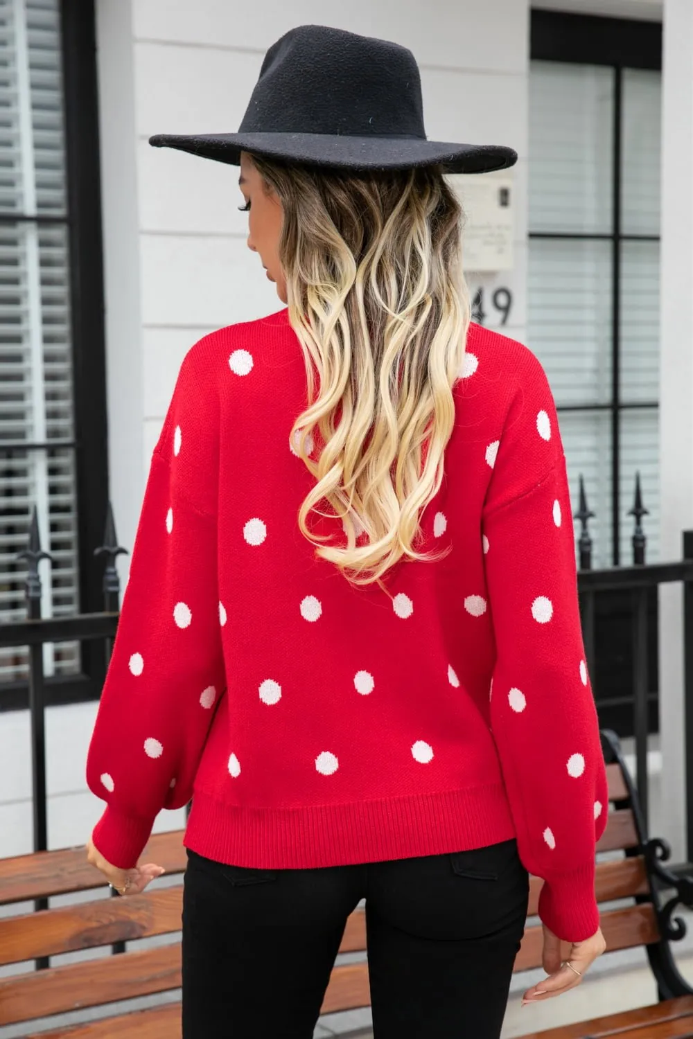 Tashara Polka Dot Sweater