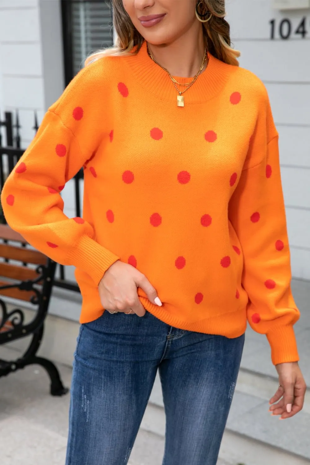 Tashara Polka Dot Sweater