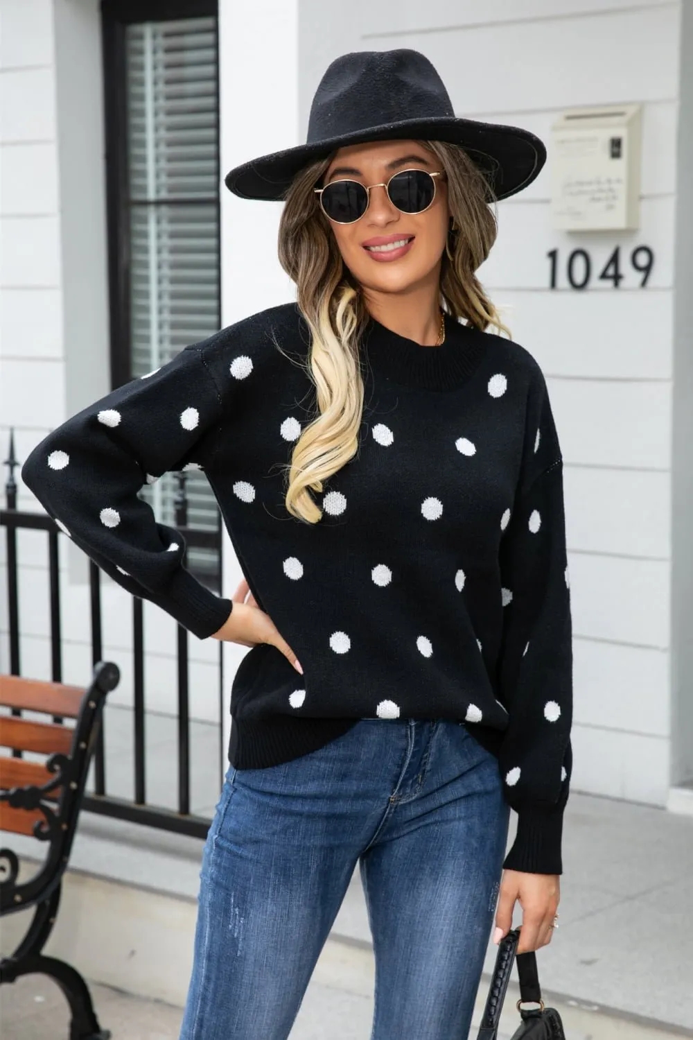 Tashara Polka Dot Sweater