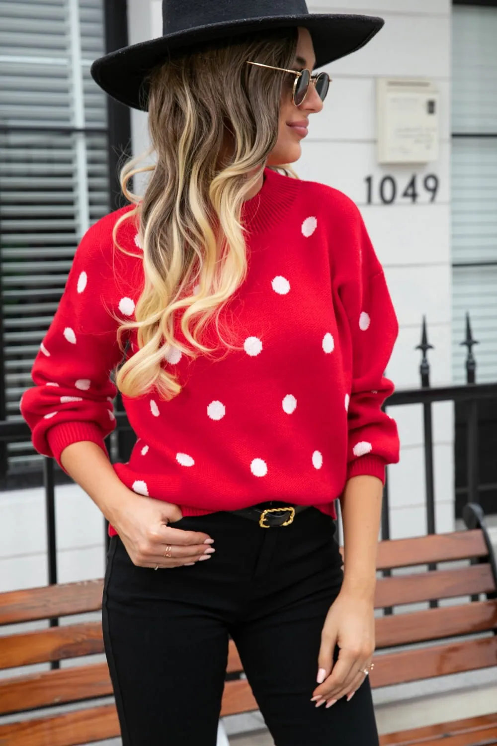 Tashara Polka Dot Sweater