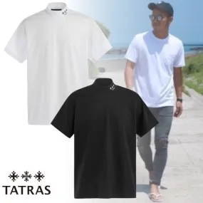 TATRAS  |Plain Cotton Short Sleeves Logo T-Shirts