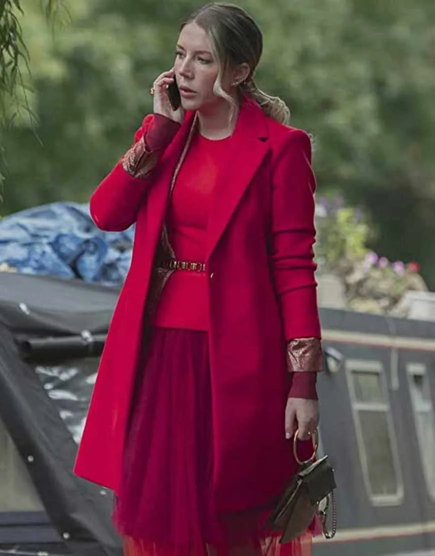 The Duchess Katherine Ryan Red Coat | Katherine Red Trench Coat