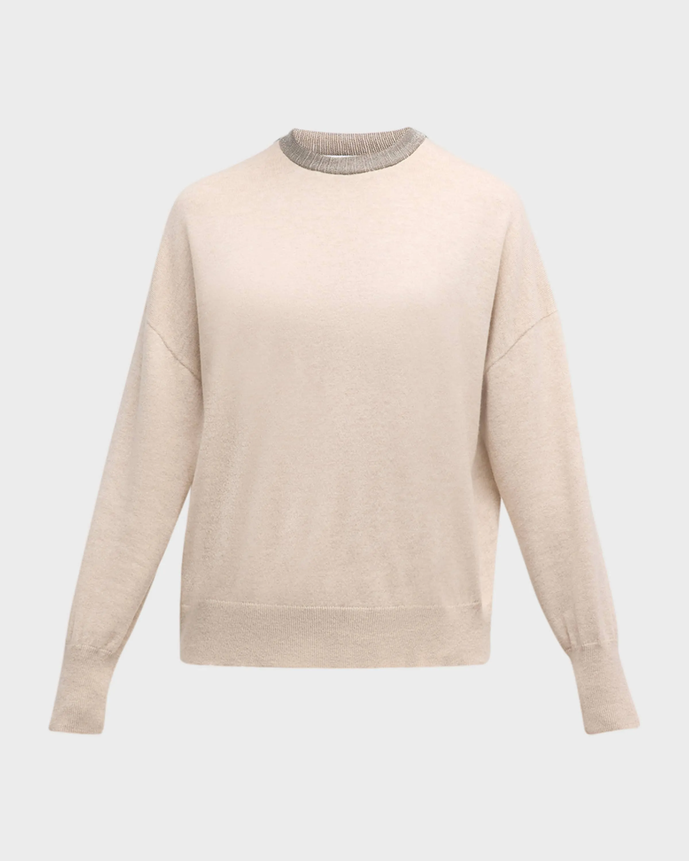 Thick Monili Crewneck Cashmere Sweater