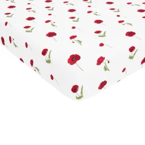 Twin Sheet in Cloud Poppies