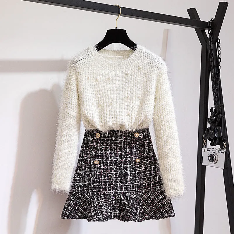 Two-piece Beaded Sweater