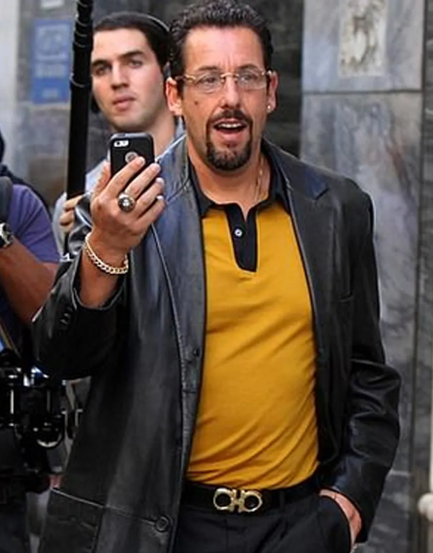 Uncut Gems Adam Sandler Leather Coat - ujackets