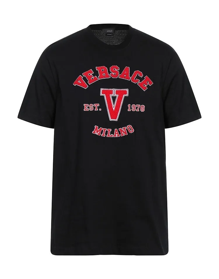 VERSACE  |Short Sleeves Logo Luxury T-Shirts