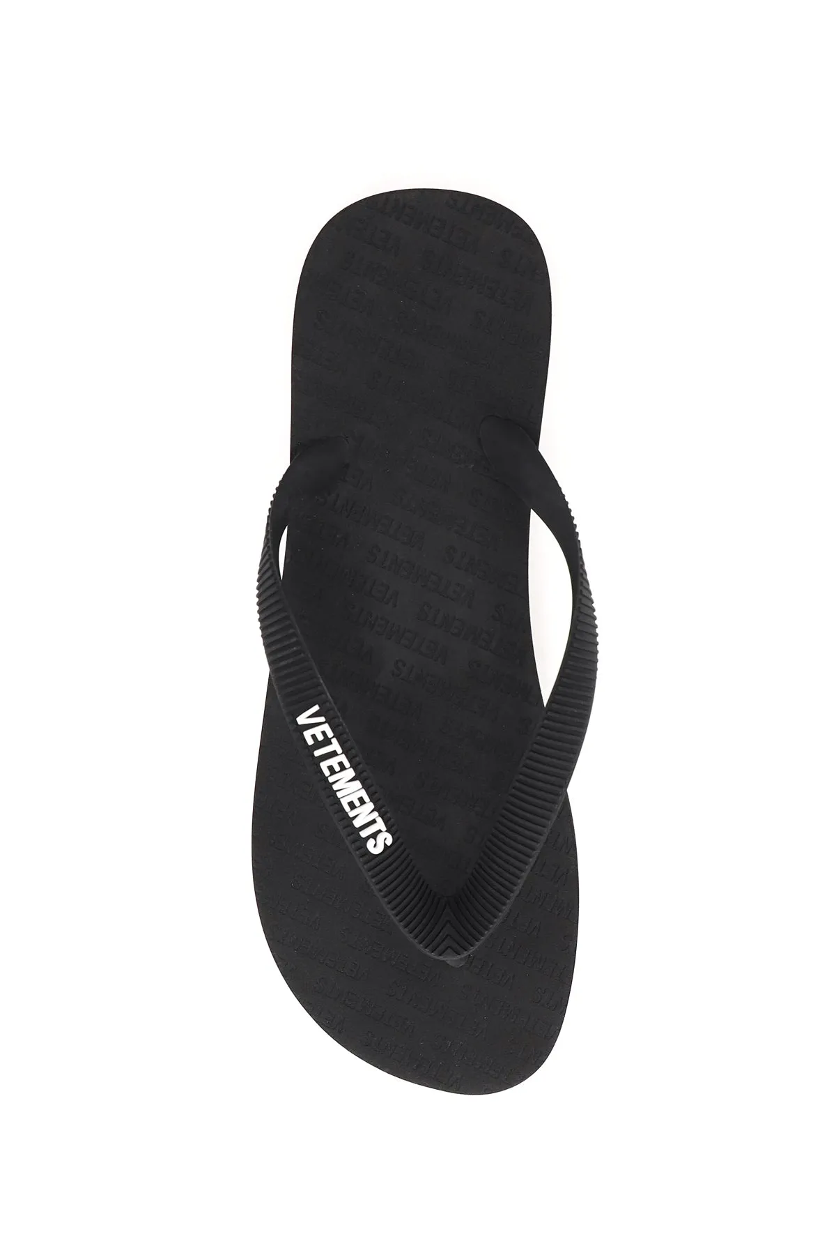 Vetements Logo Embossed Flip Flops