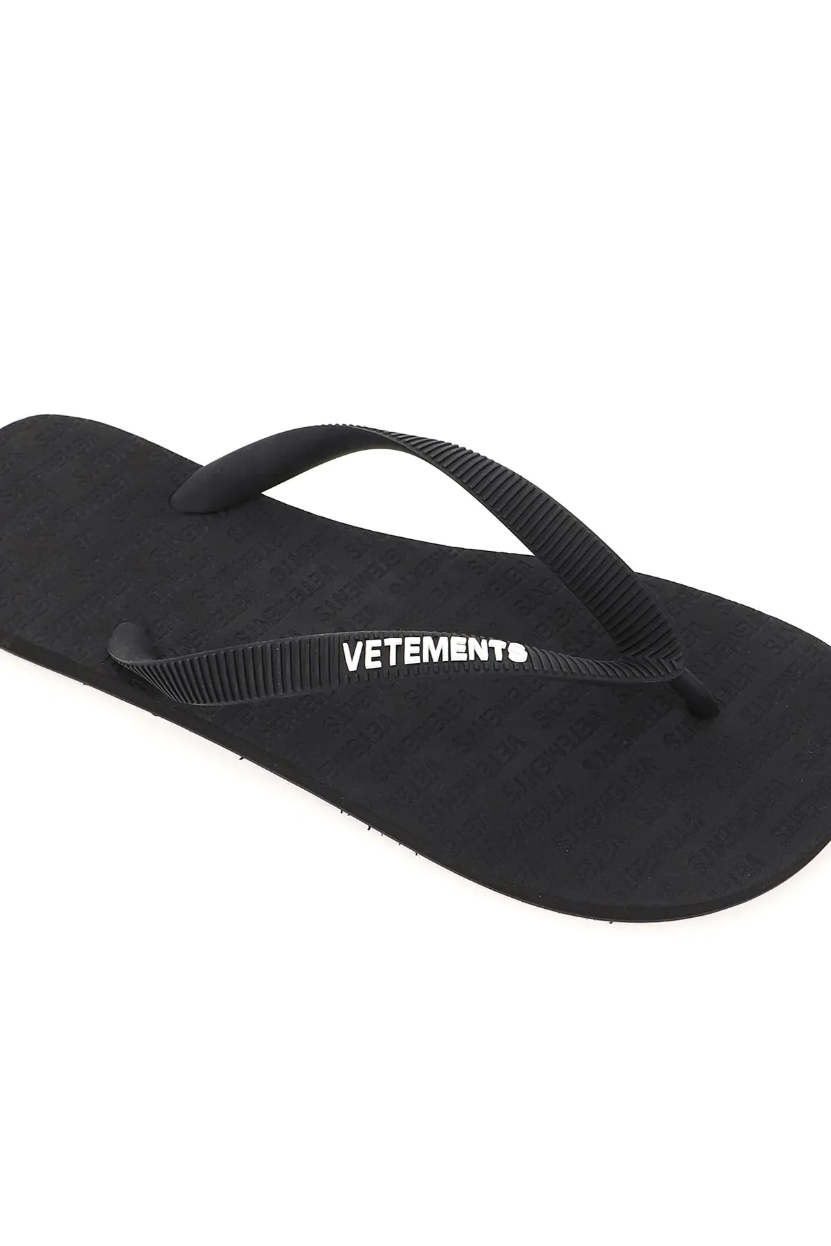 Vetements Logo Embossed Flip Flops