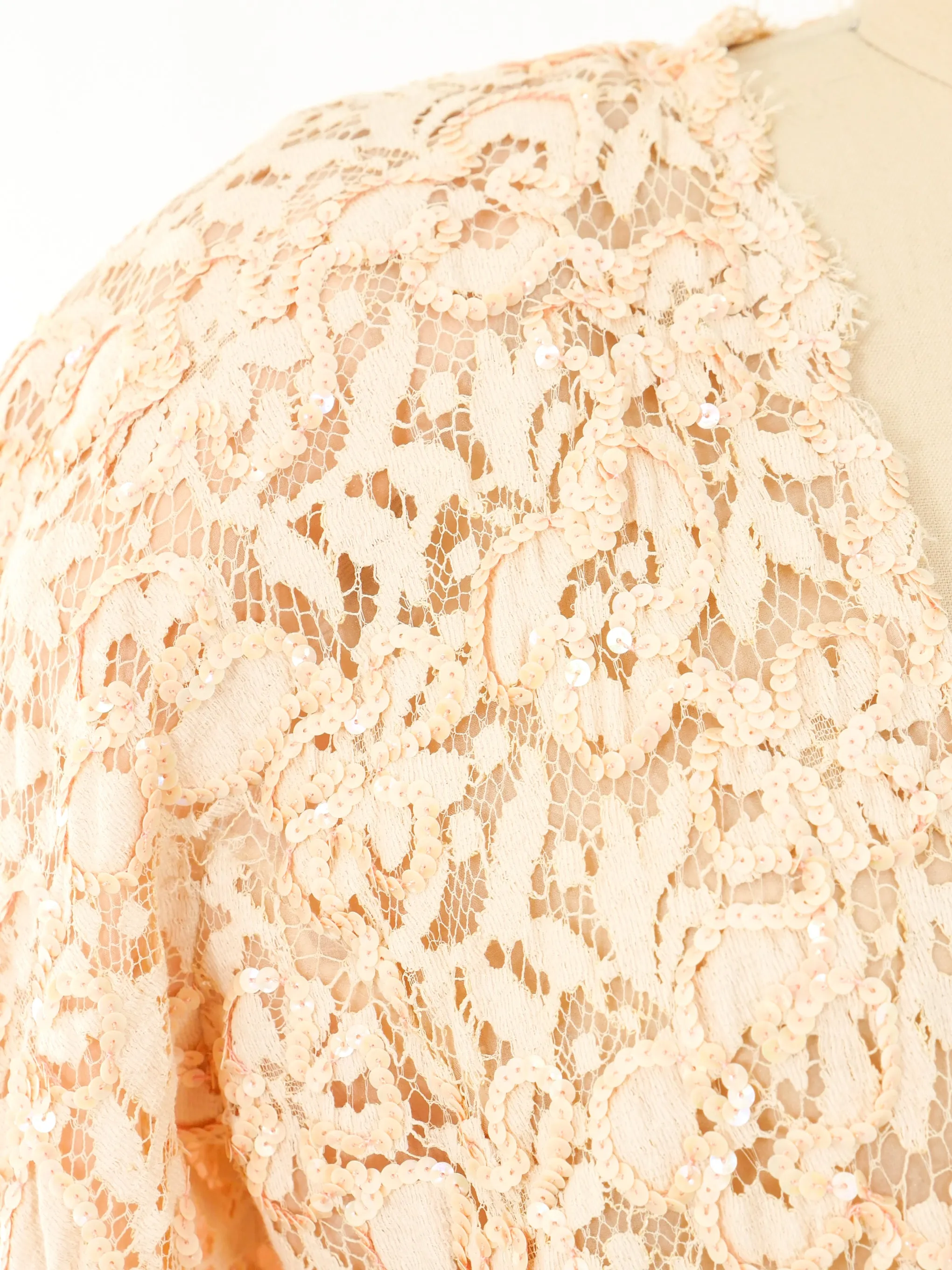 Victor Costa Embellished Lace Jacket