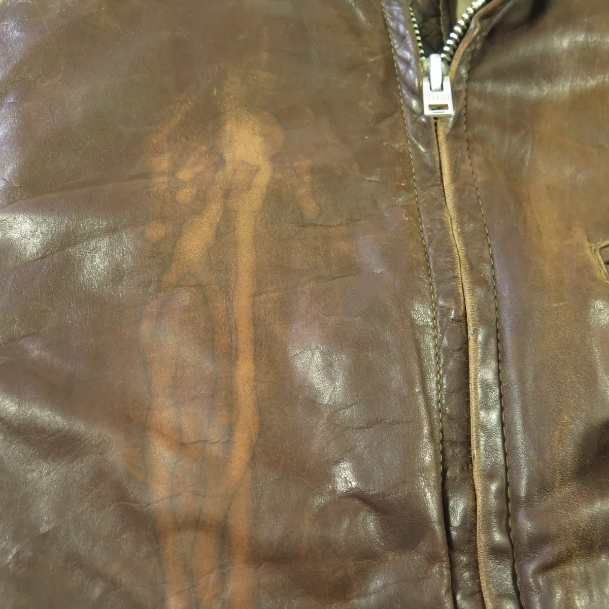 Vintage 60s Schott Cafe Racer Leather Jacket Medium Motorcycle Biker Patina