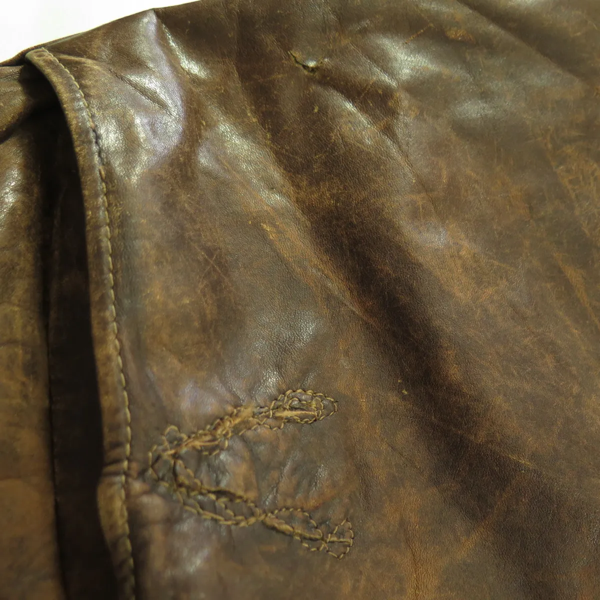 Vintage 60s Schott Cafe Racer Leather Jacket Medium Motorcycle Biker Patina