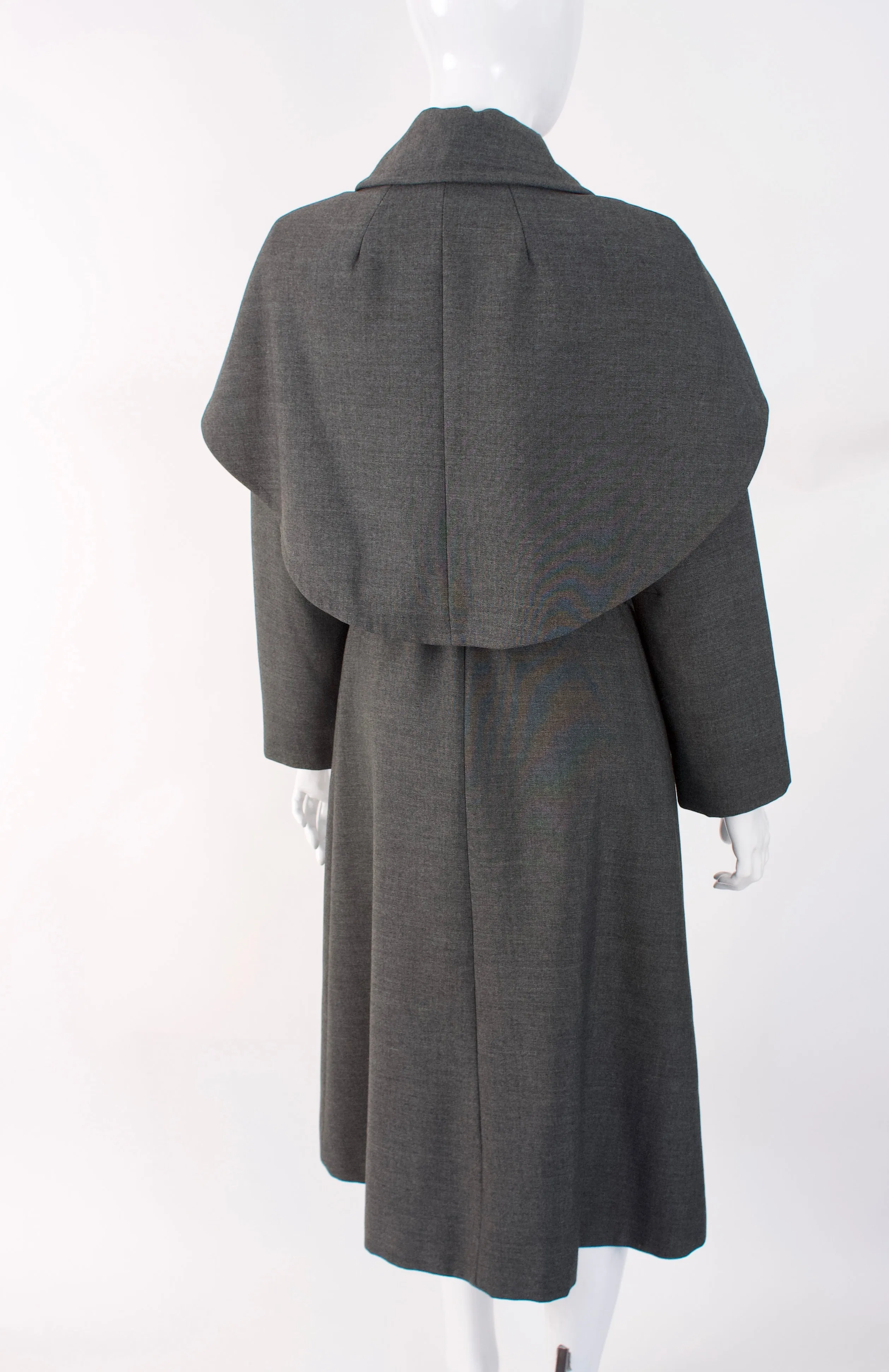 Vintage 60's YOUTHCRAFT Belted Wool Cape Coat