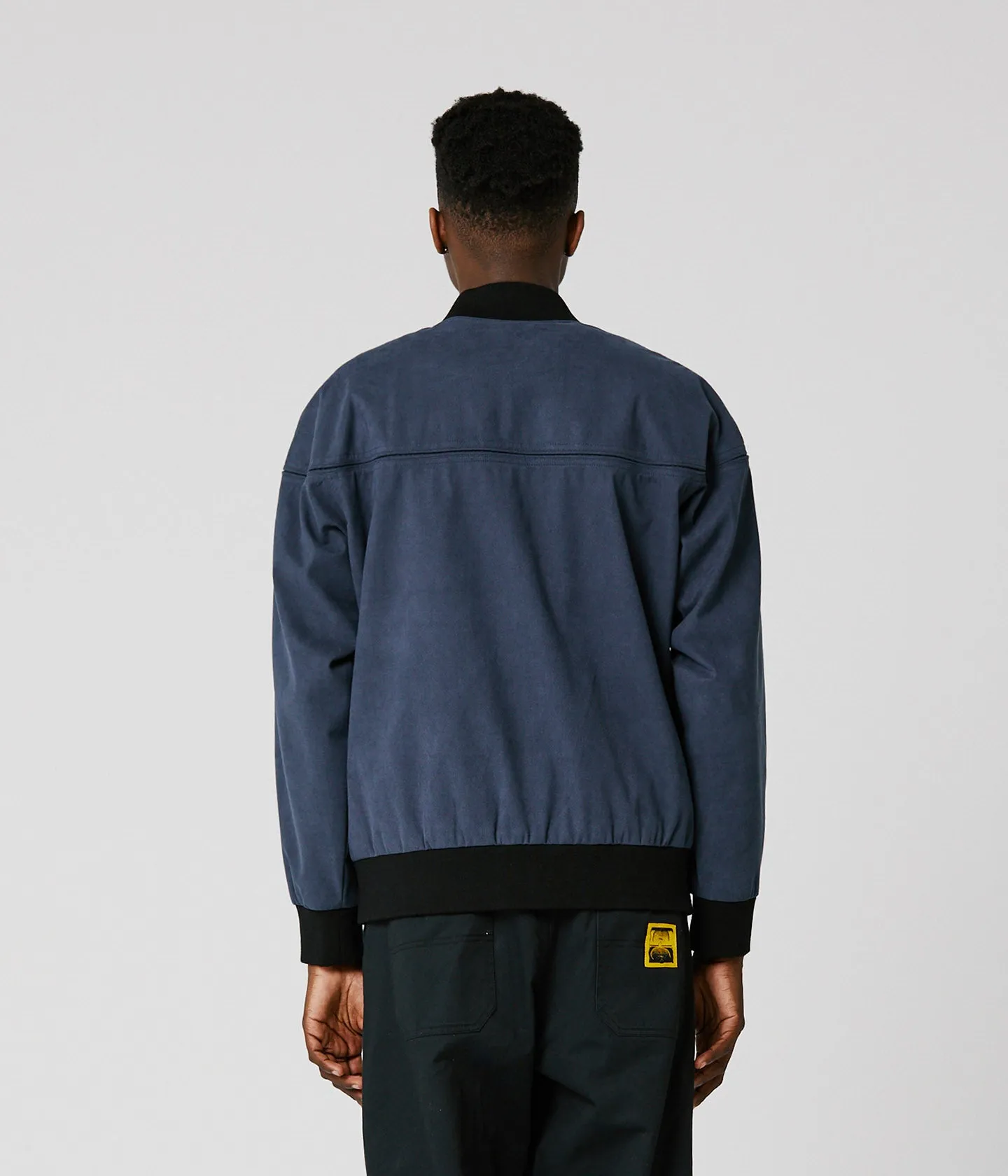 VT SUEDE BOMBER JACKET // NAVY