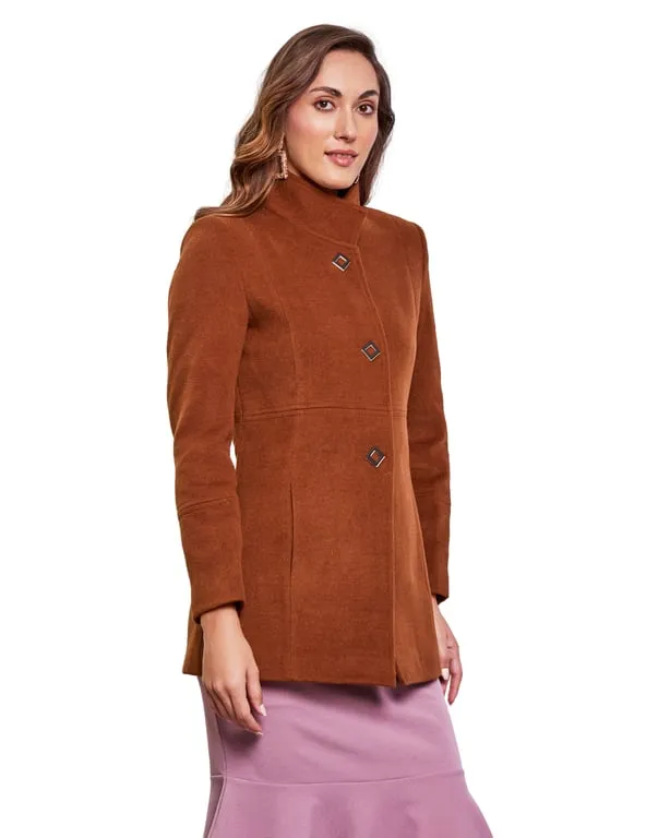 Women Coat Tan Color