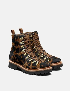 Womens Grenson Nanette Ski Boot (Hair on Hide) - Leopard Print