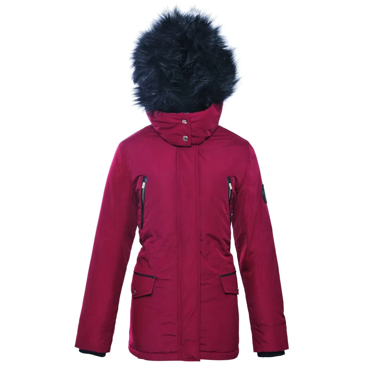 Women's Parka Jacket with Faux Fur Hood