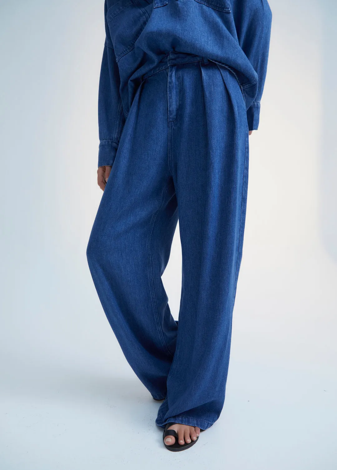 Woodland Denim Woman Pant Blue