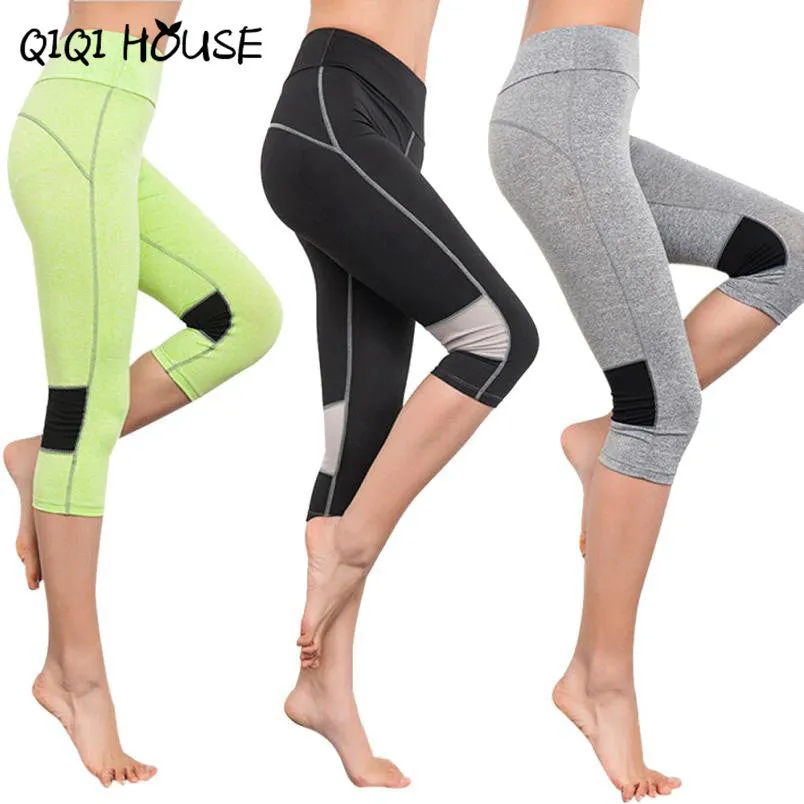 Workout Clothes Elasticity Exercise Fitness Pants Leggings Capris For Women Calzas Deportivas Mujer#B816 SM6