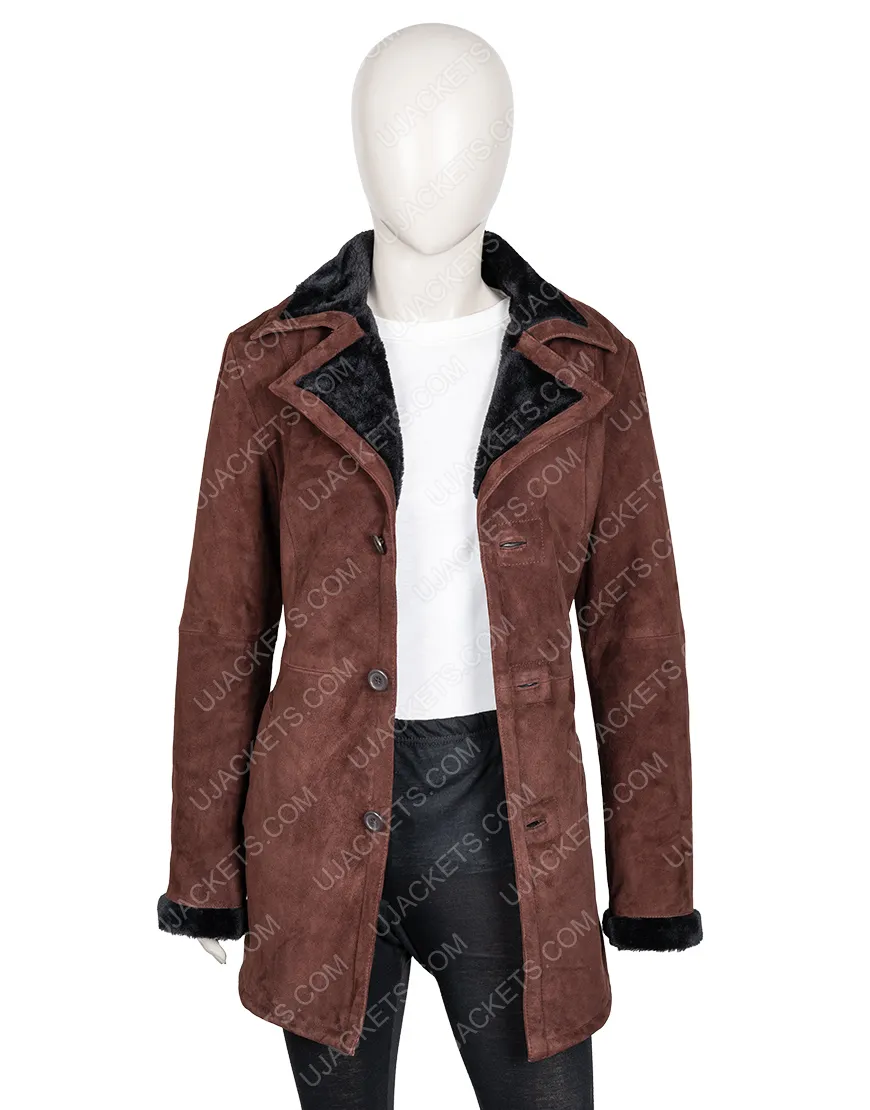 Yellowstone Monica Dutton Shearling Coat | Kelsey Asbille Coat | 40%OFF