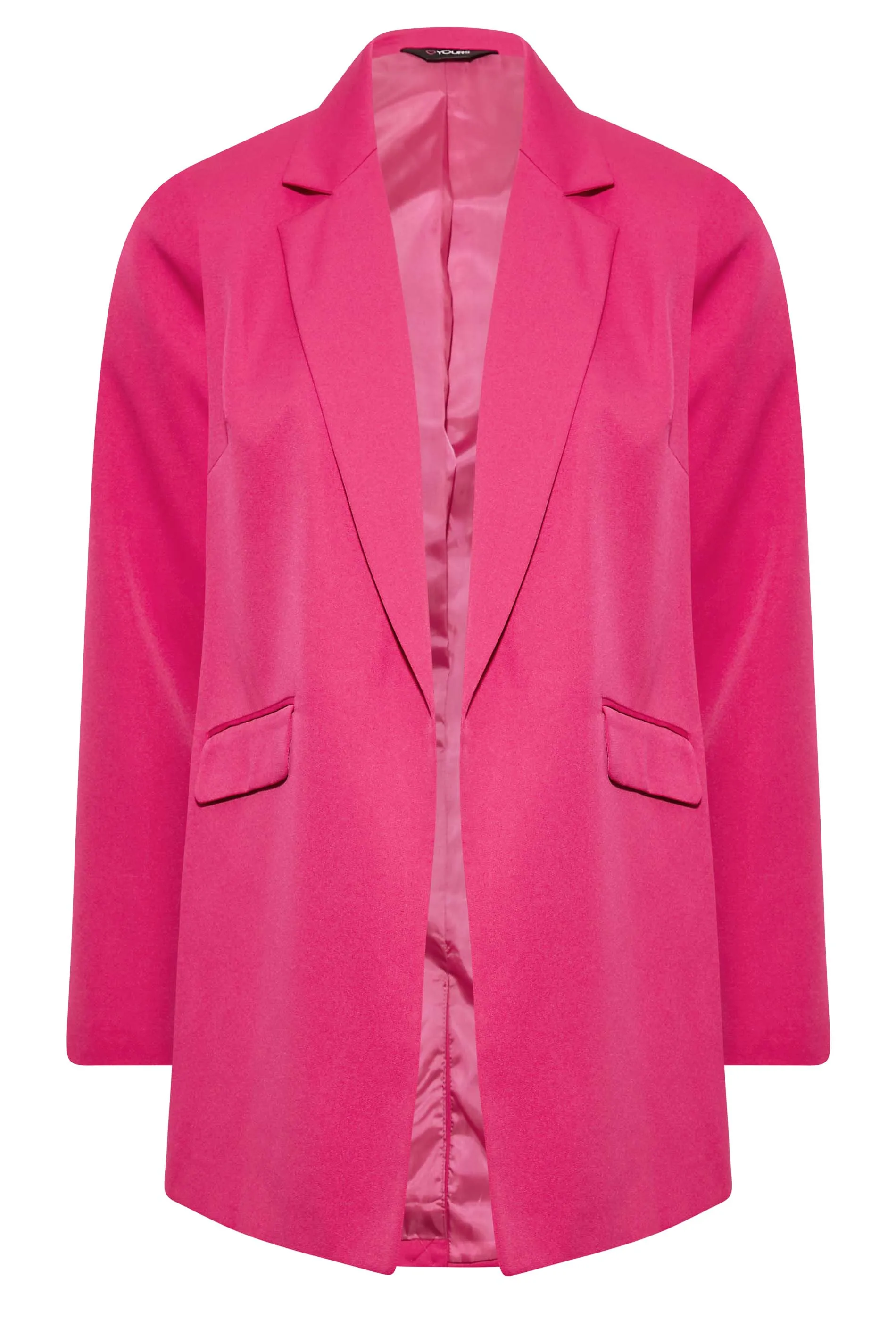 YOURS Curve Pink Tailored Blazer