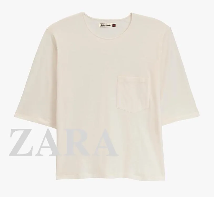 ZARA  |Plain T-Shirts